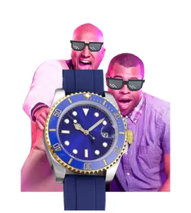 3A Sports Submarin Fashion Waterproof Movement orologi 904L Blue Gold Watch Automatic Mechanical Date orologi di marca per uomo