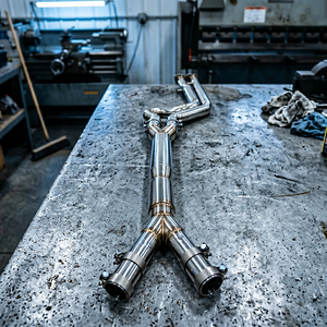 CSZ EXHAUST : BMW X3M F97/X4M F98 <span class=keywords><strong>S58</strong></span> 3.0T Collecteur intermédiaire à longueur égale avec résonateur - Product Image 2