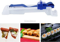 Machine à rouler les lumpias, outil à rouler les légumes et la viande, machine à rouler les rouleaux d'œufs multifonctionnelle en plastique, machine à faire des sushis