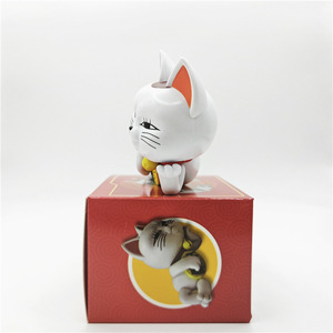 8CM Dandadan Dan Da Dan Maneki-<span class=keywords><strong>neko</strong></span> Lucky cat <span class=keywords><strong>Anime</strong></span> Figurine Cartoon <span class=keywords><strong>Anime</strong></span> PVC Figure Toy Collect Japanese Toy - Product Image 4