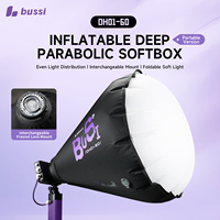 Lanterne gonflable ABS de 40 cm Bussi Factory Direct pour diffuseur de lumière vidéo pliable et portable à monture Bowens pour Godox Zhiyun