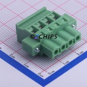 KF2EDGKBM-5.0-4P Plug-in Terminal Block P=5mm Connector Plug Screw Fixing 1x4P 5mm - Product Image 1