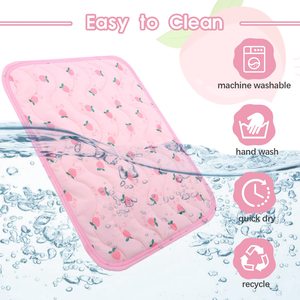 Yeni yaz güzel baskılı yıkanabilir nefes buz ipek kendini soğutma köpek pedi ısı rahatlatmak buz battaniye kulübesi çekyat zemin - Product Image 2