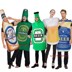Vui Dành Cho Người Lớn Bia Trang Phục Unisex Bọt Biển Whisky Rum Chai Bia Chai Có Thể Jumpsuits Halloween Trang Phục Lễ Hội Bia - Product Image 1