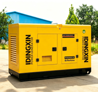 Groupe électrogène diesel silencieux et fermé 30 kVA 50 kVA 100 kVA, faible vibration, faible bruit, équipement de puissance de secours