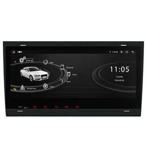 XTRONS pemutar DVD mobil 8.8 inci, pemutar DVD mobil navigasi gps 4G WiFi Android 13 4 + 64GB untuk Audi A4 b6 b7