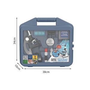 Microscopio de Ciencia para Niños, Kit de Metal con caja de transporte, 100x-1200x, 28 Uds. - Product Image 6