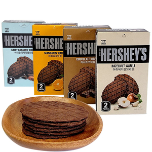 วาฟเฟิลกรอบ Hershey พร้อมครีมช็อกโกแลตชีสรสผลไม้รสหวานขนมสำนักงานนำเข้าจากเกาหลี - Product Image 6