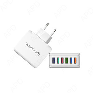 <span class=keywords><strong>Cargador</strong></span> de pared USB inteligente de 6 puertos para EU/US/UK 15W de potencia de salida PD 65W 100W 5V/3A para ordenador portátil, Scooter móvil y uso de cámara - Product Image 6