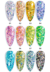 MOBRAY Marques Privées Échantillon Gratuit 15ml Vernis à Ongles Gel Couleur Néon Semi-Permanent à Dissoudre UV Couleurs Disco Réfléchissantes - Product Image 5