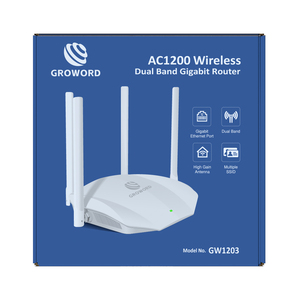 Routeur double bande Groword GW1203 1200M, routeur maillé facile, prend en charge la configuration TR069 VLAN - Product Image 5