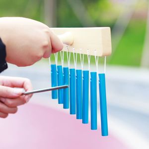 Carillon à vent portatif Orff à 8 notes, instrument de percussion pour débutants, pour l'éducation musicale et l'apprentissage précoce - Product Image 1