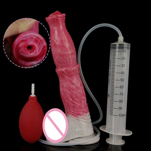 YOCY Dildos Realistas con Eyaculación, Pene de Caballo, Juguete Sexual Anal de Fantasía para Parejas, Artículos para Adultos con Ventosa - Product Image 1