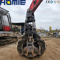 Grappin à ferraille hydraulique robuste personnalisé à 4/5/6 griffes pour excavatrice de 12 à 40 tonnes, idéal pour la démolition et la manipulation de ferraille.