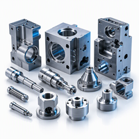 Service d'usinage CNC 5 axes de haute précision, pièces personnalisées en aluminium 6061-T6 sablées et anodisées, composants métalliques OEM