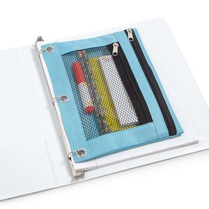 تخزين اللوازم والأووان المدرسية ، حقيبة أقلام رصاص بسحاب إبداعية ملونة من قماش أكسفورد لـ 3 * * - Product Image 2