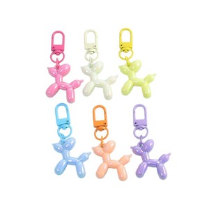 <span class=keywords><strong>Portachiavi</strong></span> a Forma di Cane con Corna Colorate, Stile Palloncino, Decorazione Carina <span class=keywords><strong>per</strong></span> Coppie o Migliori Amici - Product Image 5