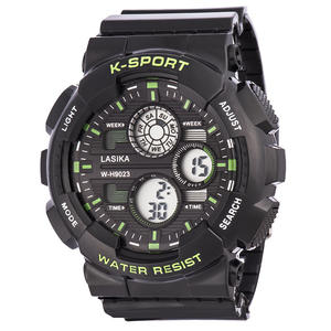 นาฬิกาดิจิทัลแนวสปอร์ตกันน้ำของผู้ชายลาย W-H9023 <span class=keywords><strong>Lasika</strong></span> พร้อมนาฬิกาปลุกดีไซน์ทันสมัยตัวเรือนสี่เหลี่ยมขนาดใหญ่และสายพลาสติก - Product Image 6