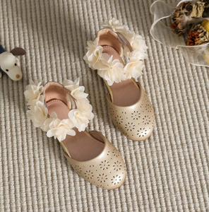 Commercio all'ingrosso 2025 estate ragazza floreale Mary Jane scarpe da Sole morbido principessa <span class=keywords><strong>ballerine</strong></span> sandali per abiti - Product Image 1