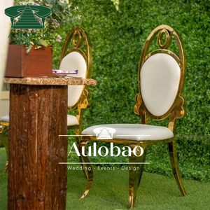Noleggio per Feste: Sedia Nuziale Impilabile in Acciaio Inossidabile Dorato dal Design Moderno per Eventi, Matrimoni, Hotel, Sale da Pranzo e Soggiorni - Product Image 4
