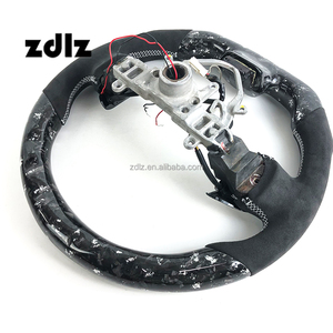Volant en fibre de carbone forgé argenté LED pour Subaru WRX STI VA VB 2015-2022, personnalisation possible - Product Image 5