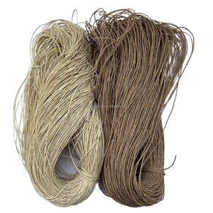 Ruban <span class=keywords><strong>en</strong></span> <span class=keywords><strong>raphia</strong></span> de papier torsadé biodégradable de 2 mm à 2,5 mm, fourni par l'usine, pour l'emballage de paniers, de sacs et de chapeaux - Product Image 3