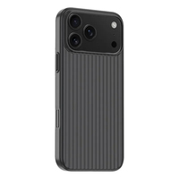 Coque de téléphone anti-taches à rayures 3D pour iPhone 17 Pro 16 15 Pro 14 Plus 17 Air, peinture métallique, chargement sans fil, protection PC anti-poussière