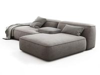 Chaise double en peluche extra profonde rembourrée, ensemble canapé-lit sectionnel pour salon et maison