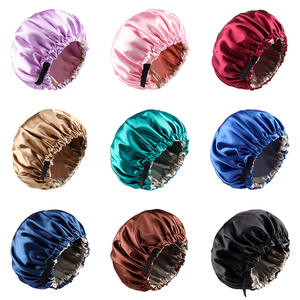 BESTELLA Premium <span class=keywords><strong>Satin</strong></span> Soie <span class=keywords><strong>Cheveux</strong></span> <span class=keywords><strong>Bonnet</strong></span> Multicolore Réglable Double Couche Bande Élastique pour Quotidien Bouclés <span class=keywords><strong>Cheveux</strong></span> Soins En Gros - Product Image 2