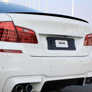 Alerón trasero para BMW Serie 5 F10 M5 2011 2012 2013 2014 2015 2016 2017 MP, divisor de maletero con apariencia de carbono / labio negro - Product Image 4