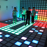 Piste de danse interactive pour jeux d'enfants 30x30cm Lumière de piste de danse interactive à LED jeux lumineu