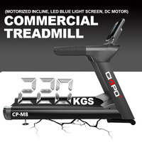 Caminadora Comercial Motorizada CIAPO M8, Equipo de Gimnasio Eléctrico, Caminadora Motorizada con Inclinación para Ejercicios de Carrera