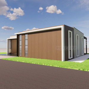 Cabaña Prefabricada Escandinava de Concepto Abierto, Villa Familiar Prefabricada de Lujo, Cabaña Modular en Forma de L con <span class=keywords><strong>Jacuzzi</strong></span> - Product Image 4