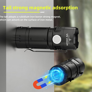 Helius Mini UV fluorescente inspección antorcha <span class=keywords><strong>Luz</strong></span> Portátil <span class=keywords><strong>ultravioleta</strong></span> trabajo <span class=keywords><strong>luz</strong></span> aleación de aluminio recargable LED linterna - Product Image 5