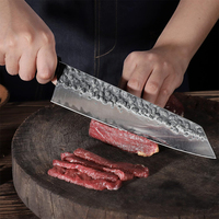 Ventes chaudes Couteau de cuisine Gyuto Damas de style japonais ultra-affûté de 8 pouces pour la cuisine domestique