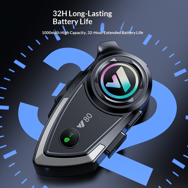 Cross-border Y80 Motorcycle for Headset EQ Sound Effect Heavy Bass Smart Noise Cancelling Intercom Voice Control