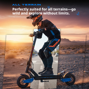 Scooter Eléctrico Todoterreno Plegable de Largo Alcance, Motor sin Escobillas de 2000W, Batería de 48V, Velocidad Máxima 45km/h, Diseño Plegable - Product Image 2
