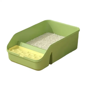 Inodoro para gatos personalizado de alta calidad, caja de arena semicerrada para gatos, caja de arena duradera para gatitos, función antisalpicaduras, mascota automática - Product Image 6