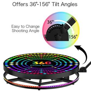 Портативная фотобудка 360 градусов с вращающейся платформой для мероприятий и селфи - Product Image 4