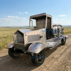Fournitures funéraires à prix de gros : Véhicule funéraire populaire, Cercueil mobile électrique/à chevaux, Cercueil mobile argenté mystérieux en promotion - Product Image 1