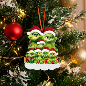 Ornement de Noël lumineux personnalisable en PVC, motif <span class=keywords><strong>Grinch</strong></span> couple, étanche, pour arbre, décoration de maison pour fans de films - Product Image 1