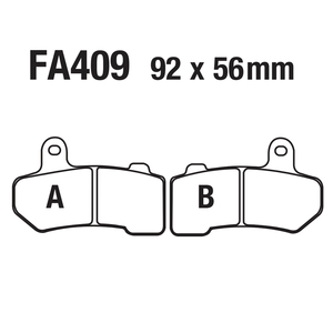 Pastiglie freno a disco moto pastiglie freno anteriori a disco posteriore per FA409 harley <span class=keywords><strong>Davidson</strong></span> Street <span class=keywords><strong>Rod</strong></span> <span class=keywords><strong>V</strong></span>-<span class=keywords><strong>rod</strong></span> Road king Glide - Product Image 4
