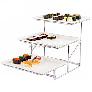 3 Tier Metal Food Serving <strong>Stand</strong> <strong>Plate</strong> Rack Cake <strong>Stand</strong> Afternoon Tea <strong>Stand</strong> with Serving Platter Tray Display Racks for Biscuit - Product Image 4