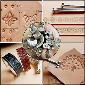 Produttore Kit di strumenti di lavoro in pelle Set di strumenti artigianali in pelle Set di strumenti in pelle Craft