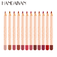 Crayon à lèvres HANDAIYAN, ensemble de 12 couleurs, rouge à lèvres mat, haute pigmentation, imperméable, cosmétiques végétaliens, OEM ODM