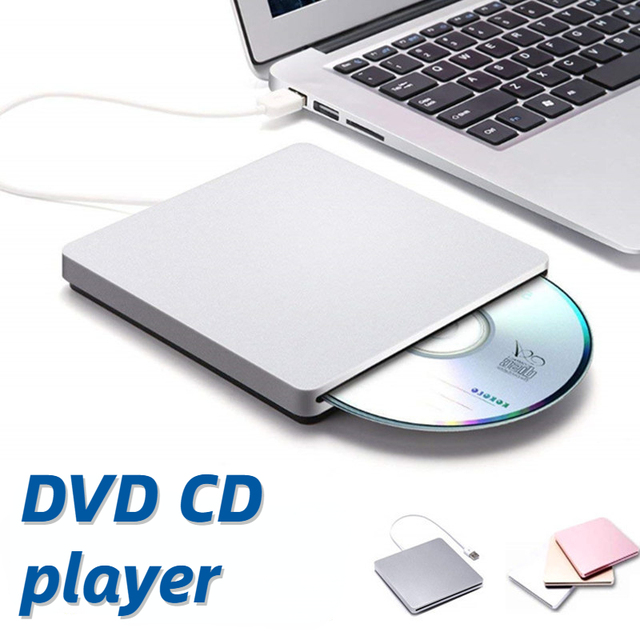 External DVD Drive Portable Slot in  Inhalation USB 3.0 CD/DVD +/-RW Drive/DVD Player for Laptop CD ROM Burner Reader