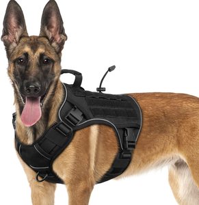 Harnais pour chien de grande taille, sans traction, en <span class=keywords><strong>nylon</strong></span> 1050D, système Molle réglable, harnais tactique pour chien, personnalisé - Product Image 1