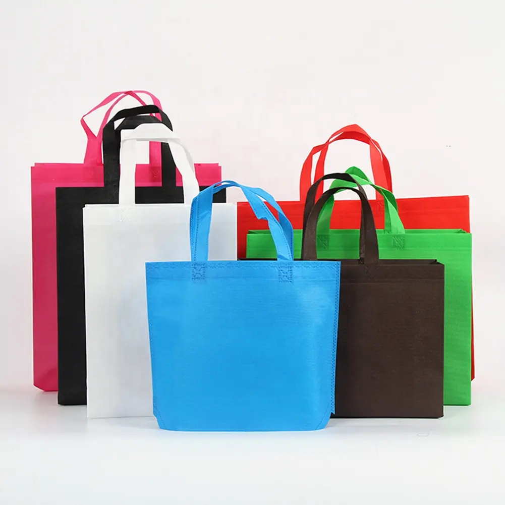 Hot Sell Eco Friendly, Biodegradable Reusable Shopping Non-woven Tote Ecological Bag With Logo Custom/