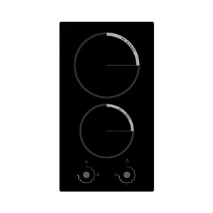 Placa de Inducción Eléctrica de Cerámica Integrada de 5700W con Control Táctil, <span class=keywords><strong>3</strong></span> Quemadores, 9 Niveles de Potencia, para Cocina Doméstica - Product Image 4