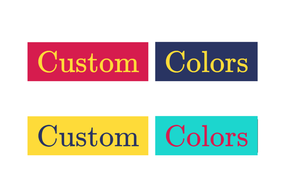 สีที่กำหนดเอง